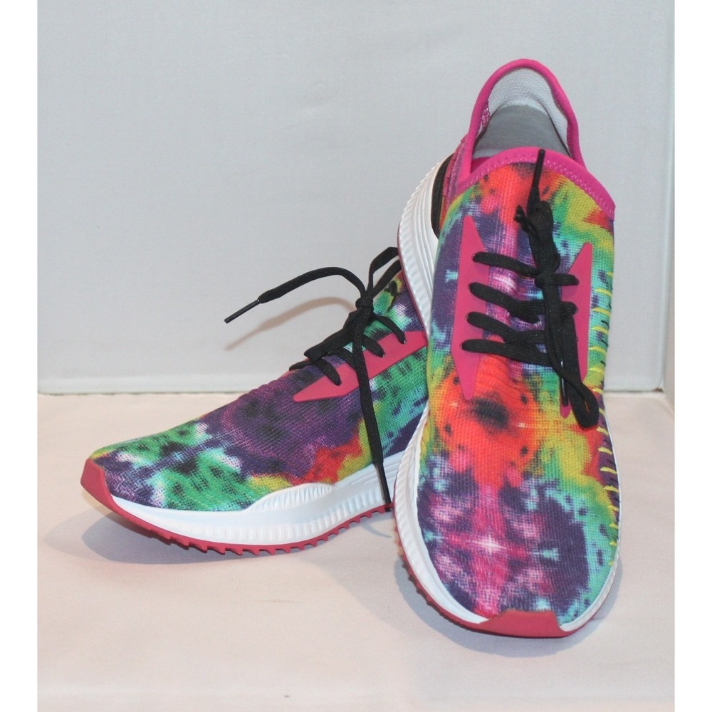 Puma Ignite Evo-Knit men's 9.5 multicolor tie dye running shoes sneakers